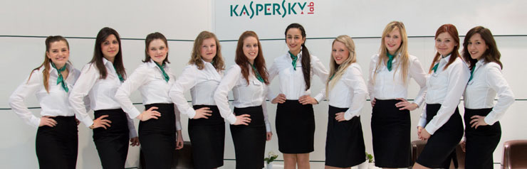 Cebit Messehostessen